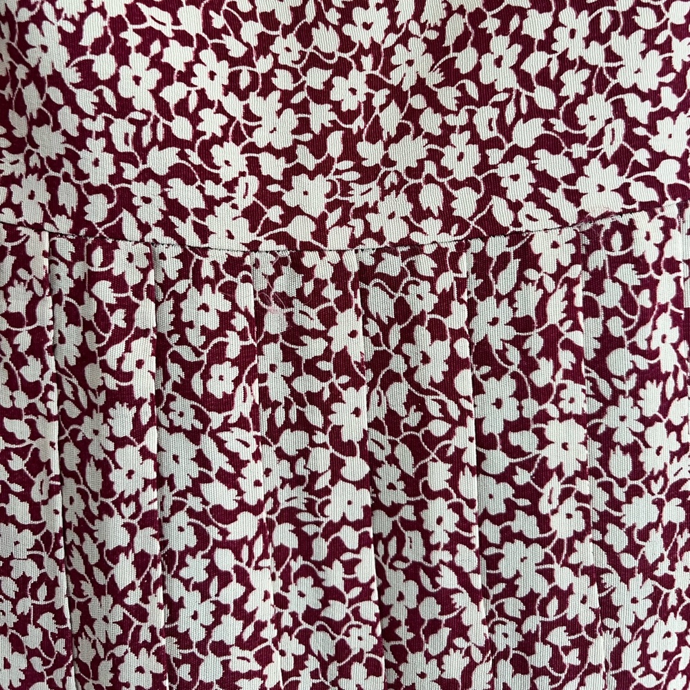 Floral midi pleated skirt Vintage Unbranded Size 10